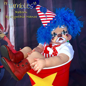 ^*Tumbles, by Kelly RuBert (20-21" Reborn Clown Kit)