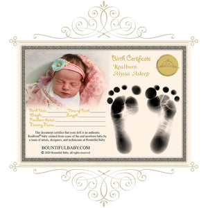^*Realborn® Alyssa Sleeping (18" Reborn Doll Kit)