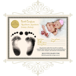 *Realborn® Newborn Emmy Sleeping (19" Reborn Doll Kit)