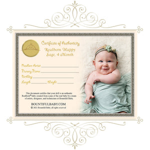 ^*Realborn® Happy Sage - 4 Month (23" Reborn Doll Kit)