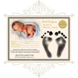 ^*Realborn® Hudson Sleeping (18.5" Reborn Doll Kit)