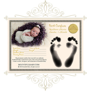 ^*Realborn® Maria Awake, 1 Month (20" Reborn Doll Kit)