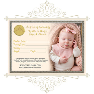 ^* Realborn® Sleepy Sage - 4 Month (23" Reborn Doll Kit)