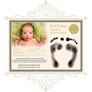 ^*Realborn® Steven Awake (18-19" Reborn Doll Kit)