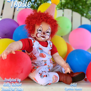 ^*Topsie, by Kelly RuBert (20-21" Reborn Clown Kit)