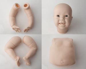 Kenzie, 10 Month Old, by Donna RuBert (25" Reborn Doll Kit) Crawler with Torso)