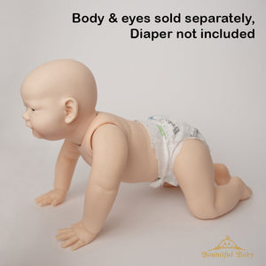 ^*Realborn® Brooklyn Crawling - 8 Month (24" Reborn Doll Kit WITH TORSO)