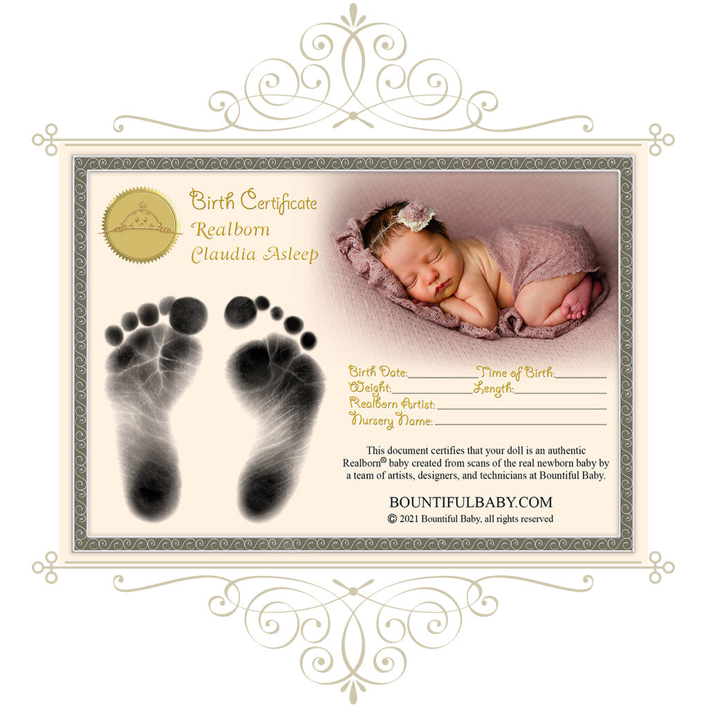 ^*Realborn® Claudia Sleeping (18" Reborn Doll Kit)