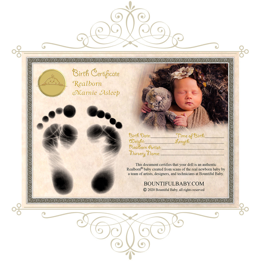 ^*Realborn® Marnie Sleeping (19" Reborn Doll Kit)