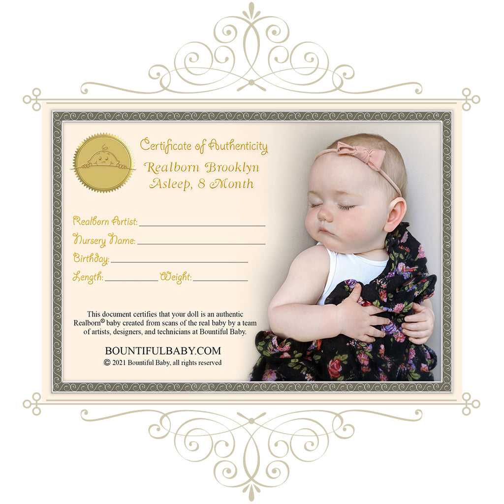 Realborn® Sleeping Brooklyn (19 Reborn Doll Kit) - Bountiful Baby (DP  Creations LLC)