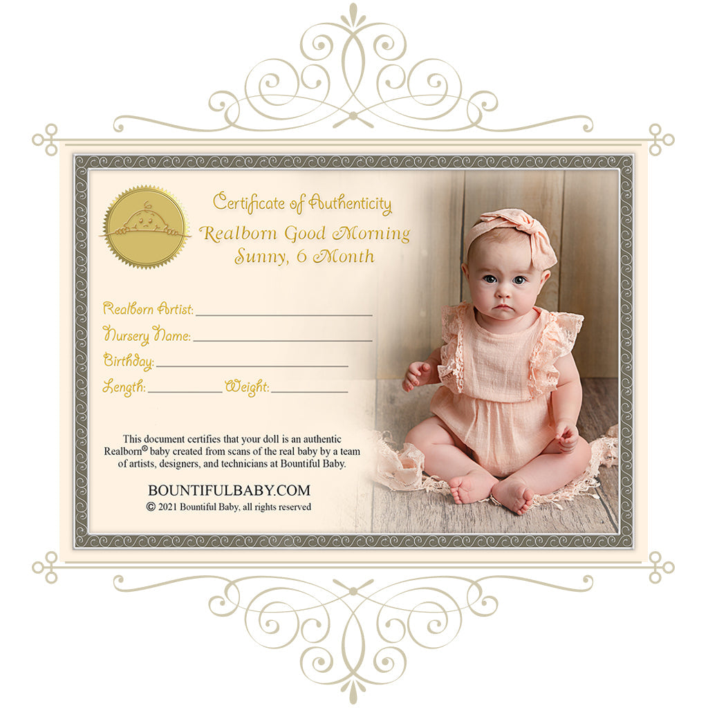^* Realborn® Good Morning Sunny - 6 Month (23.5" Reborn Doll Kit)