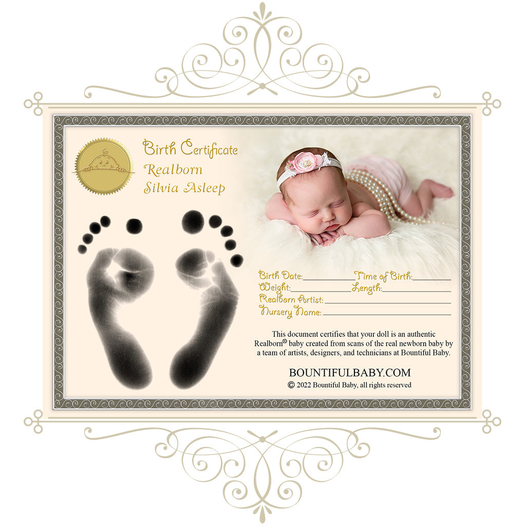 ^*Realborn® Silvia Sleeping (20" Reborn Doll Kit)