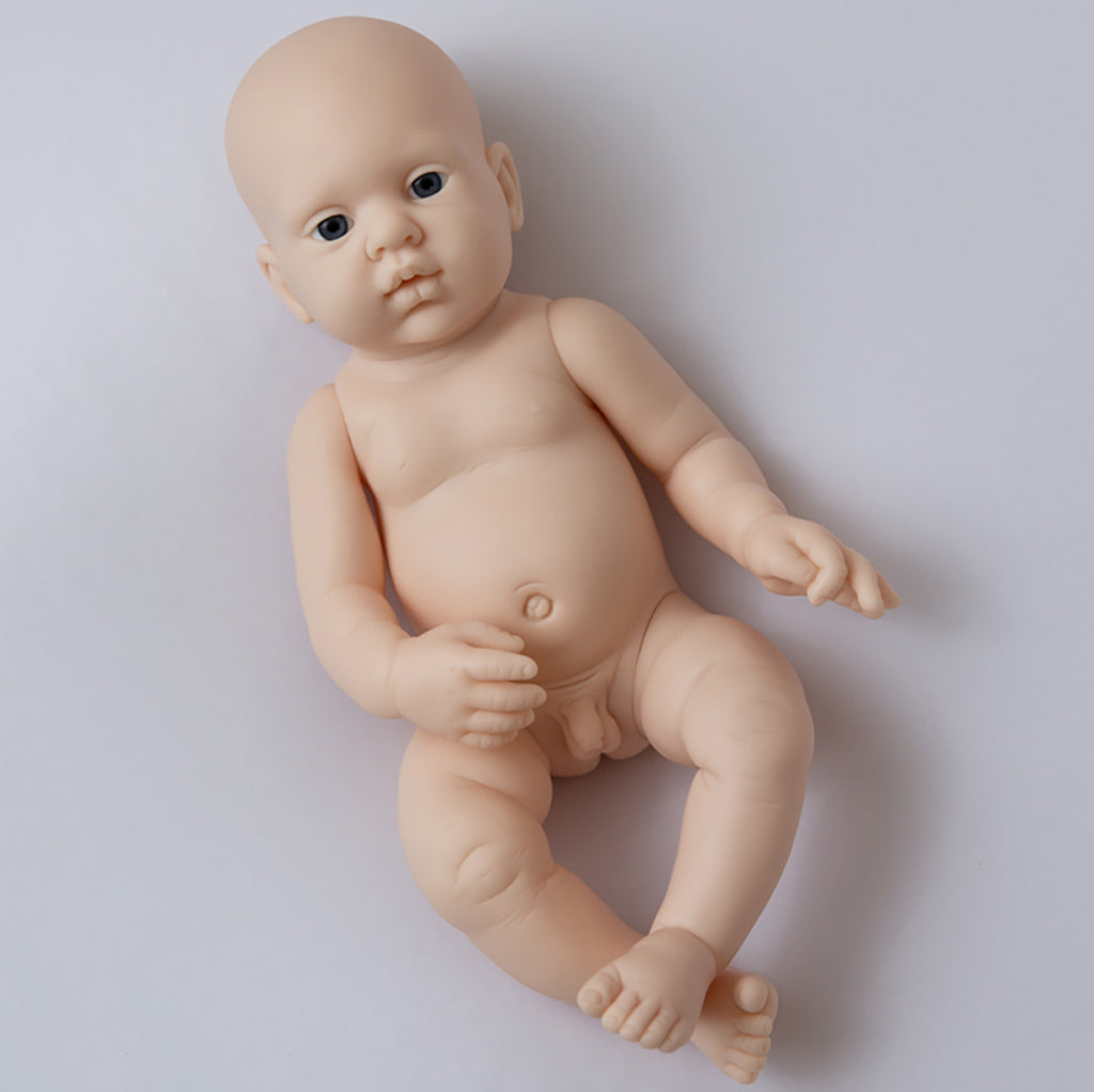 SILICONE Blinkin Girl - Full-Body Silicone (16.5 Reborn Doll Kit, reborn 